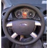 Dikişli Direksiyon Kılıfı Siyah Deri Siyah Dikişli F.or.d Focus / Connect Bu Direksiyon İçin