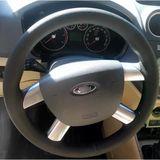 Dikişli Direksiyon Kılıfı Siyah Deri Siyah Dikişli Ford Connect / Focus İçin