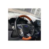 DİKİŞLİ DİREKSİYON KILIFI SİYAH DERİ TABA DERİ SİYAH DİKİŞLİ FORD TRANSİT 2014 SONRASI İÇİN DDTDSD1FTRNS15001