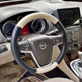 Dikişli Direksiyon Kılıfı Siyah/Bej Deri Bej Dikişli Opel Insignia İçin