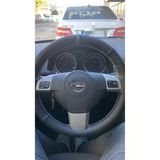 Dikişli Direksiyon Kilifi Siyah/Deri Gri Yüzük Gri Dikişli Opel H Kasa İçin Uyumlu