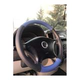 Dikişli Direksiyon Kılıfı - Siyah/Mavi Deri Siyah Dikişli Mercedes Sprinter