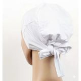 Dikişsiz Bağlamalı Tesettür Bone - Bağlamalı Bandana Beyaz 5 Adet