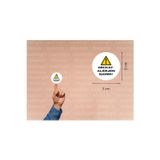 Dikkat Alerjen İçerir Etiketi Uyarı Alerji Alerjen Yuvarlak Mat Sticker 3 Cm (95 Adet)