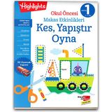 Dikkat Atölyesi Yayınları 1. Seviye Makas Etkinlikleri Kes, Yapıştır, Oyna Highlights Okul Öncesi Eğitici Kitaplar