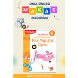 Dikkat Atölyesi Yayınları 4. Seviye Kes, Yapıştır, Oyna Makas Etkinlikleri