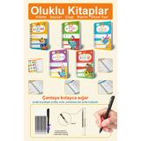 Dikkat Atölyesi Yayınları 5'li Oluklu Set Güzel Yazı Defteri, Resim, Çizgileri, Harfleri ve Sayıları Yazmayı Öğreten Kitap