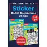 Dikkat Atölyesi Yayınları Dikkat Güçlendirme Sticker Hidden Pictures Macera Puzzle 2'li Seri 3 - 5 Yaş Yazar: Kolektif