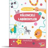 Dikkat Atölyesi Yayınları Eğlenceli Labirentler Yazılıp Silinebilir Etkinlik Kitabı 2-4 Yaş Kollektif Yazar