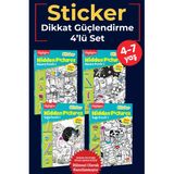 Dikkat Atölyesi Yayınları Highlights Dikkat Güçlendirme Sticker Hidden Pictures 4'lü Set