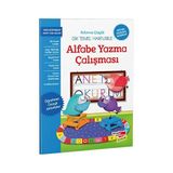 Dikkat Atölyesi Yayınları Kılavuz Çizgili Dik Temel Harflerle Alfabe Yazma Çalışması, 1. Sınıf, 6-9 Yaş