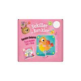 Dikkat Atölyesi Yayınları Şekiller ve Renkler Puzzle | Bulmaca Kart + Kitap 3+ Yaş Karton Çocuk