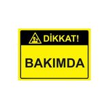 Dikkat! Bakımda İsg Uyarı Levhası Pvc A3 30X42 Cm