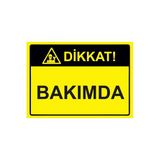Dikkat! Bakımda İsg Uyarı Levhası Pvc A4 21X30 Cm