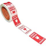 Dikkat Kırılır Fragile Baskılı Koli Bandı 45X100 - 6'Lı Paket