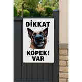 Dikkat Köpek Var 3 - Uyarı Tabela Levhası 24X34 cm Polikarbon - 24 x 34 cm - 1 Adet