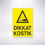 Dikkat Kostik Sticker 20X28 Cm