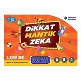 Dikkat Mantık Zeka Sıfırdan Kodlama-1.Sınıf (3 Kitap )