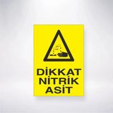 Dikkat Nitrik Asit Sticker 20X28 Cm