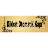 Dikkat Otomatik Kapı Yönlendirme Levhası 20X7 Cm. Metal Levha - 20 x 7 cm