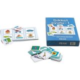 Dikkat Oyunu 1 Domino Anaokulu Çocuk Akıl Oyunu - Dikkat Oyunu 1 Anaokulu Kreş Eğitici Oyuncak
