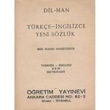 Dil-Man Türkçe-İngilizce Yeni Sözlük / Turkish-English New Dictionary - 1980 Yılı İlk Baskısı