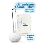 Dil Temizleme Aparatı / Dil Sıyırıcı Kese + Stand Hediyeli