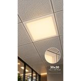 Dila’s home Clip-in 30x30 | 24 Watt Led Panel | Beyaz Çerçeve | Metal Asma Tavan Uyumlu | 3200 Sarı Işık | CT-5286