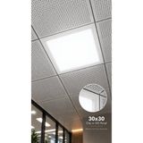 Dila’s home Clip-in 30x30 | 24 Watt Led Panel | Beyaz Çerçeve | Metal Asma Tavan Uyumlu | 6500K Beyaz Işık | CT-5286