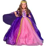 Dilay Damla Kids Mor Rapunzel kostümü Abiye çocuk Elbise Kasnaklı Taç Pelerin hediyeli - 6 Yaş
