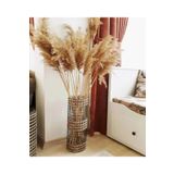 DİLAY HOME DESIGN Dekoratif Jüt Hasır Metal Tel Örgülü El Yapımı Çiçek Pampas Vazosu Üç Örgü 50cm Ab282828373