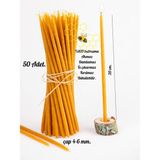 Dilek Tören Ritüel Balmumu Mum 50 Adet 20 cm Çap 4-6 mm Beewax - Akdeniz Rüzgarı - Seçenek 1
