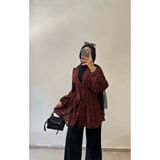DİLEKBUTİK balon kol yazlık kimono osmanlı desen