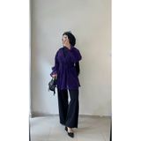 DİLEKBUTİK Mor tül yazlık kimono