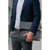 dilekolay Keçe Notebook Çantası - Tablet Kılıfı - Dosya Çantası 40 x 30 cm - Cırt Bantlı - Minimalist Tasarım