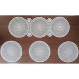 Dilex Masa Örtüsü Runner Supla Set Amerikan Servis - 37 x 115 cm - Gri