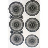 Dilex Masa Örtüsü Runner Supla Set Amerikan Servis - 37 x 115 cm - Siyah