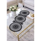 DİLEX Nakışlı Runner Masa Örtüsü Siyah 37x115 cm | Dantel İşlemeli Dekoratif Masa Runner | Çeyizlik Şık Sofra Örtüsü | Yemek Masası, Konsol ve Sehpa İçin Runner