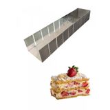 Dilimli Milföy Tavası 51X11 Cm H:8 Cm - Paslanmaz Çelik Kazıyıcı Hediye