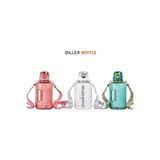 DILLER 1700 ML Büyük Boy Pipetli Boyun Askılı Tritan Su Matarası kirmizi