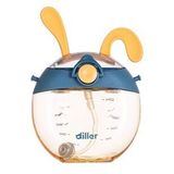 Diller 330 ml Askılı Kırılmaz Tritan Tavşan Şekilli Lacivert Çocuk Matarası