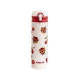 Diller 480 ML Bear Sevimli Hayvanlar Desenli Pipetli Kilitlenebilir Kapak Paslanmaz Çelik Termos