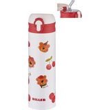 Dıller 480 Ml Pipetli Paslanmaz Çelik Termos Vacum Cup Kilitli Kapak -Ffdıllerd9228