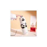 Diller 480ML Sevimli Hayvanlar Süslü Pipetli/pipetsiz El Askılı Paslanmaz Çelik Termos (Panda) - Option-1 - 0 - Siyah