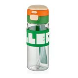 Diller 600 Ml Silikon Pipetli Tritan Matara Çift İçim D2417 Yeşil Turuncu