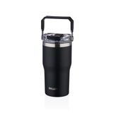 Diller 620 ml Siyah Tek Kapak Çift Kullanım Pipetli/Pipetsiz Taşıma Kulplu Termos