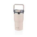 Diller 620ml Tumbler Pipetli/Pipetsiz Kullanım Kulplu Paslanmaz Çelik Termos (Bej)