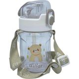 Dıller Pipetli/Askili 400 Ml Matara Beyaz Db007