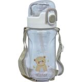 Diller Tritan Pipetli Çocuk Matara Beyaz 550 ml