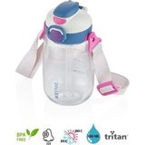 Diller Tritan Pipetli - Pipetsiz Kullanılabilen Matara - 550 ml - Beyaz